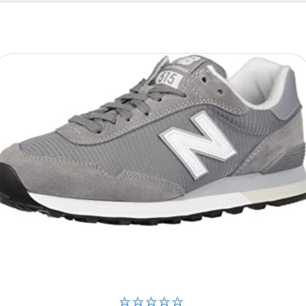 New Balance Gray and White Sneakers